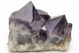 Deep Purple Amethyst Crystal Cluster With Large Crystals #223290-1